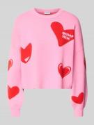 Oversized gebreide pullover van viscosemix, model 'SHYLA'