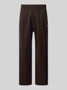 Straight fit sweatpants met logostitching, model 'Firebird'