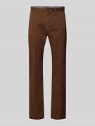 Slim fit chino van katoenmix