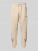 Regular fit sweatbroek met logoprint