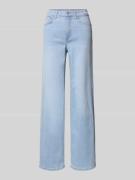 Wide leg jeans van katoenmix, model 'MADISON'