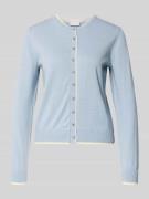 Gebreid jack van mix van katoen en kasjmier