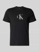 T-shirt met ronde hals en logo