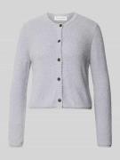 Regular fit gebreid jack van katoenmix