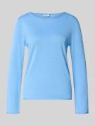 Regular fit gebreide pullover van een mix van katoen en viscose