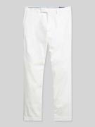 Slim fit chino van katoenmix