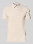 Slim fit poloshirt van katoenmix