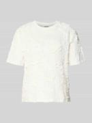 Blouseshirt met gebloemde sierapplicatie