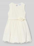 Jurk met kant en tailleband