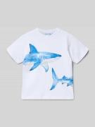 Regular fit T-shirt met motiefprint