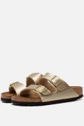 Birkenstock Arizona Slippers goud Imitatieleer