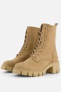 Tamaris Veterboots beige Imitatieleer