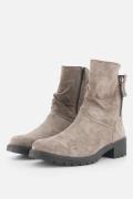 Feyn Joe Enkellaarsjes taupe Suede