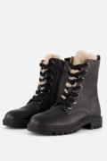 Muyters Veterboots zwart Leer