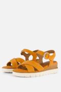 Tamaris Sandalen oranje Leer