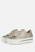 Gabor Sneakers goud Leer