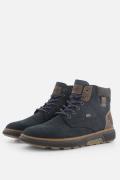 Rieker Tex Veterboots blauw Nubuck