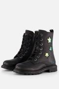 BunniesJR Veterboots zwart Leer