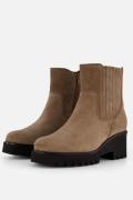 Gabor Chelsea boots taupe Suede