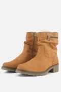 Feyn Joanne Enkellaarsjes cognac Suede