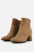 Feyn Enkellaarsjes taupe Suede