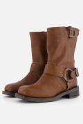 Ann Rocks Biker boots cognac Leer