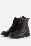 Linea Zeta Veterboots zwart Leer