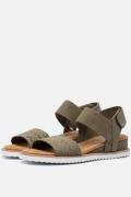 Skechers Bobs Desert Kiss Sandalen groen Textiel