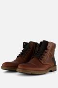 Rieker Veterboots cognac Leer