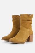 Cellini Enkellaarsjes cognac Suede