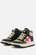 Shoesme Sneakers groen Leer