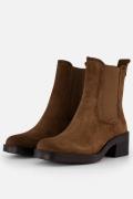 Tamaris Chelsea boots cognac Textiel