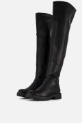 Ann Rocks Overknee hoge laarzen zwart Pu