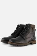 Outfielder Veterboots zwart Leer