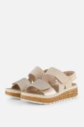 Rieker Sandalen beige Textiel