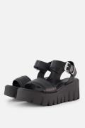 Tamaris Sandalen met hak zwart Leer