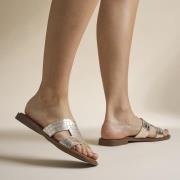 Oh My Sandals Slippers goud Leer