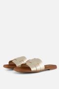 Oh My Sandals Slippers goud Leer