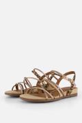 Tamaris Leopard Sandalen beige Textiel