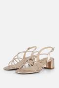 Tamaris Sandalen met hak goud Synthetisch