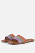 Tamaris Slippers oranje Textiel
