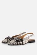 Linea Zeta Slingbacks bruin Leer
