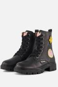 Muyters Veterboots zwart Leer