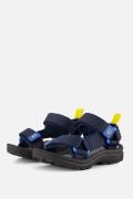 Muyters Sandalen blauw Textiel