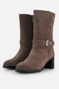 Tamaris Enkellaarsjes taupe Suede