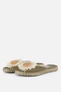 Ilse Jacobsen Slippers zilver Rubber