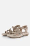 Skechers Reggae Slim Sandalen taupe Textiel