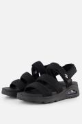 Skechers Uno Sandalen zwart Textiel