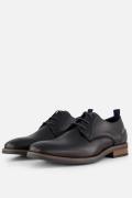 Van Lier Amalfi Veterschoenen zwart Leer