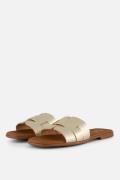 Oh My Sandals Slippers goud Leer